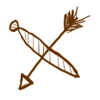 2 cartoon shrimp on skewer, caption: "shrimp baby"