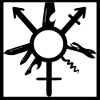 overlaid gender symbols w/ swiss army knife tools