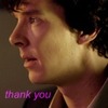 Sherlock says thank you