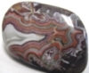 banded, multicolored agate stone