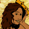 Gwen with a crown