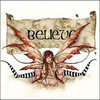 A fairy with the word, 'Believe' behind her.