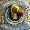 Jasper Fforde's Jurisfiction logo with Pickwick.