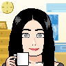 Personal icon - me holding cuppa