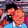 tintin looking delighted