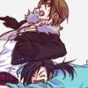 FFVIII: Laguna tackling Squall; by rikusora_chan