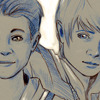 My fanart cropped, portraying young Loki and Thor.