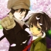 Yoite & Miharu: cherry blossoms.