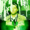 castiel with green sparks