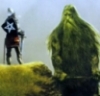 Gawain facing the Green Knight