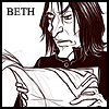 Severus Snape reading