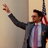 Tony Stark throwing up deuces.