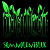 black background with green plants; by dhamphir