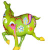 Emmuzka's icon, a colorful green fat horse