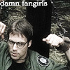 Daniel in handcuffs, with caption: Damn Fangirls