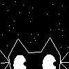 icon: pixel cat + stars