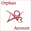 Batman looking sad and text "Orphan Account"