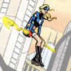 Stargirl chilling in midair.