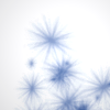 Fairy lights, in pale blue.