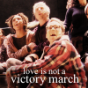 Mark, Roger and Mimi during the finale of RENT.