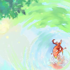 Aerith - walking on water