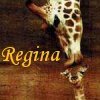 Giraffe mom and baby - "Regina"