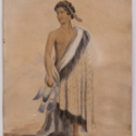 [Maori portrait: man in cloak. 1850] Maori portrait: man in cloak.