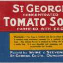 St. George Concentrated Tomato Soup label