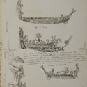 [Maori canoes and moko] by T. Tooi. August 20 1840.