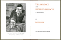 T. E. Lawrence and Siegfried Sassoon: A Friendship