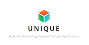 Unique Parallax One-Page Portfolio