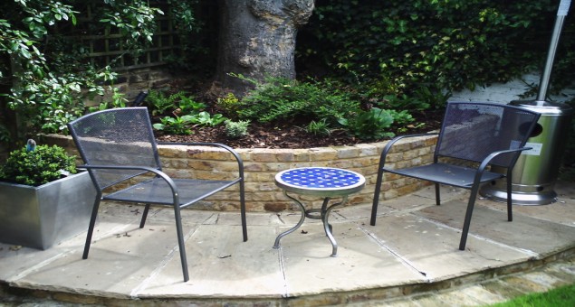 The smaller seating area
