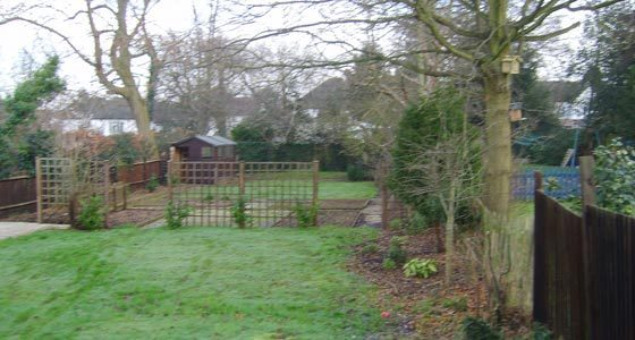 This was the garden when we arrived. Our clients asked us for a larger deck area by the house, together with another seating area - further down the garden to use at different times of the day to take advantage of the sun. They also wanted a more natural area to the rear with a woodland feel. 