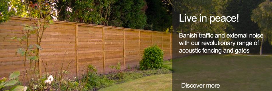 Banish traffic and external noise with our revolutionary range of acoustic fencing and gates