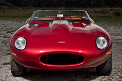 The front of the Jaguar E-Type Speedster by Eagle