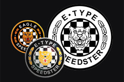 The redesigned Jaguar badges for the Speedster - attention to detail through and through..