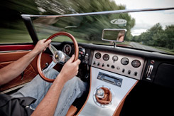 Inside the cockpit