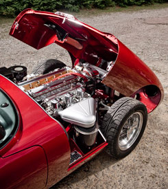 Under the bonnet of the Jaguar E-Type Speedster