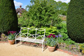 A beautifully cut hedge in a Sussex garden