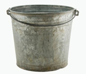It's an old tin bucket in Sussex