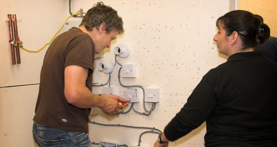 A delegate on our City & Guilds 2330 Electrotechnical Training Level 3
