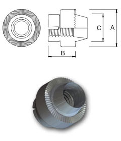 Wun-Loc® locking nut for sheet metal