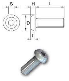 Unified Socket Button Head Screws