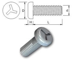 TR Security Machine Screws Type 3 Pan Head