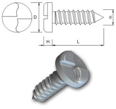 TR Security Self Tapping Screws Type 6 Pan Head