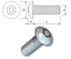 TR Security Machine Screws Type 7 Button Head