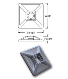 Self Adhesive Cable Tie Mount