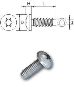 Pan Head Tap-Fix Screws - Recess T