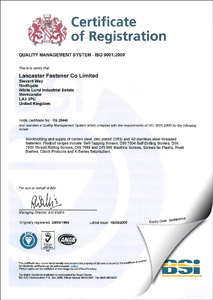 ISO 9001:2008 Certificate of Registration