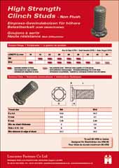 High Strength Clinch Studs